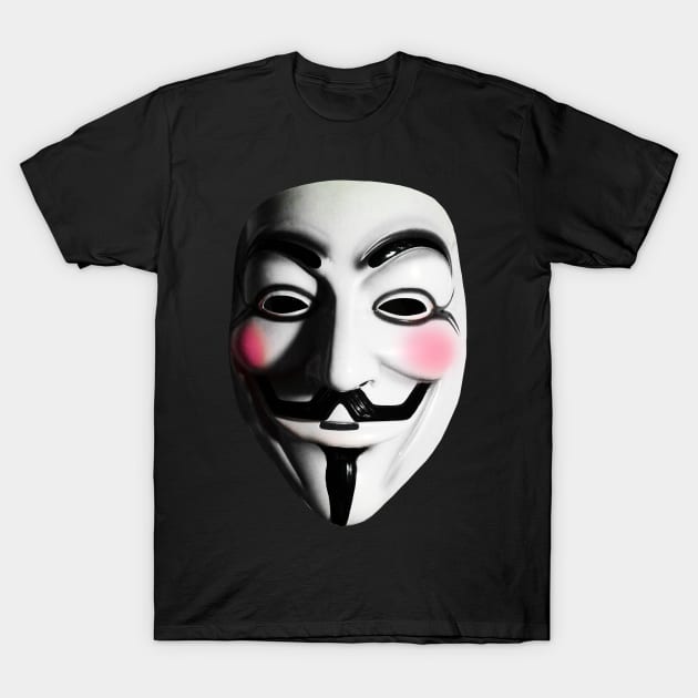 Fawkes Mask T-Shirt by ianscott76